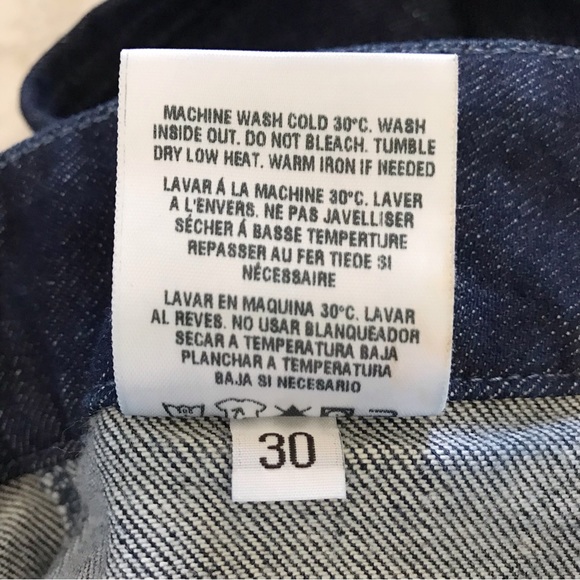 Sundry Military Pocket Pants in Dark Wash Women Size 30 Button Fly Relaxed Fit - Picture 13 of 15